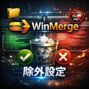 WinMergeのフィルター設定｜特定ファイルを除外する方法