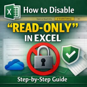 How to Disable &ldquo;Open as Read-Only&rdquo; in Excel