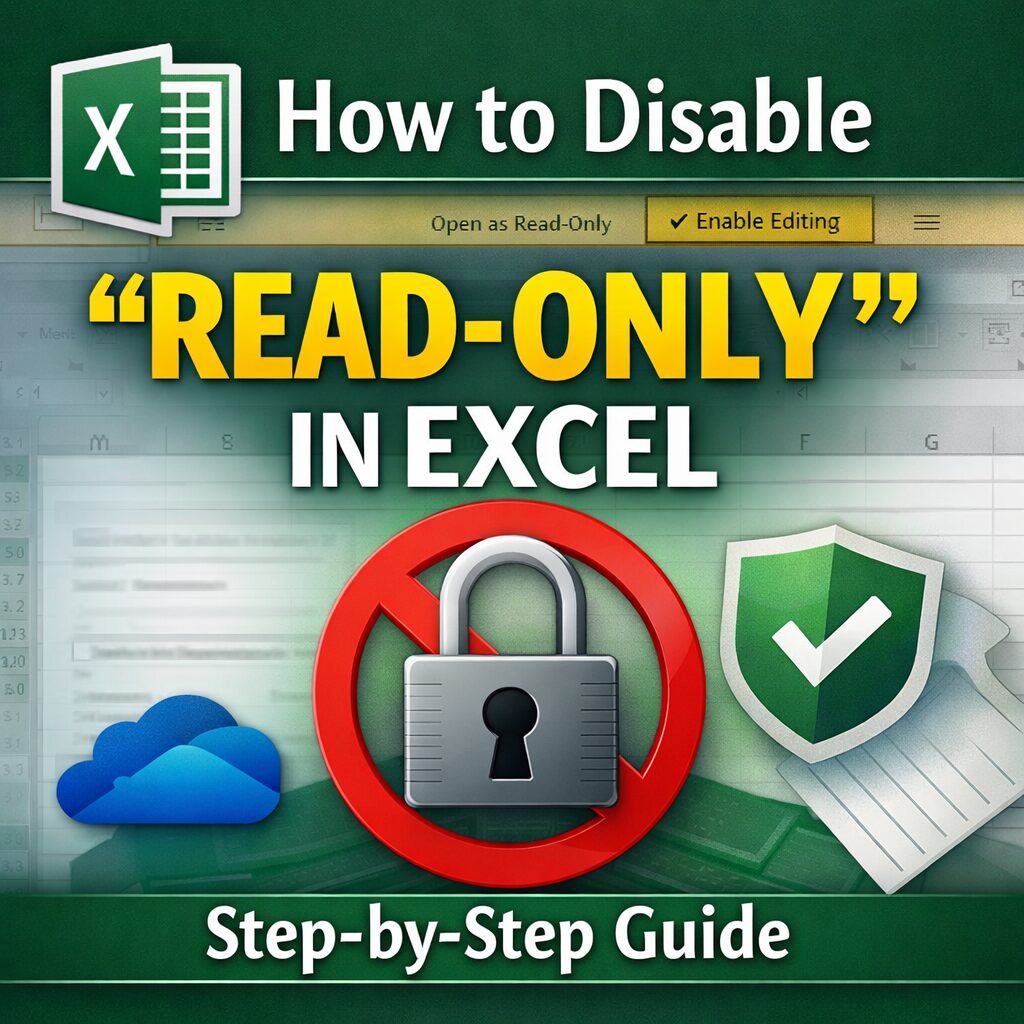 How to Disable “Open as Read-Only” in Excel