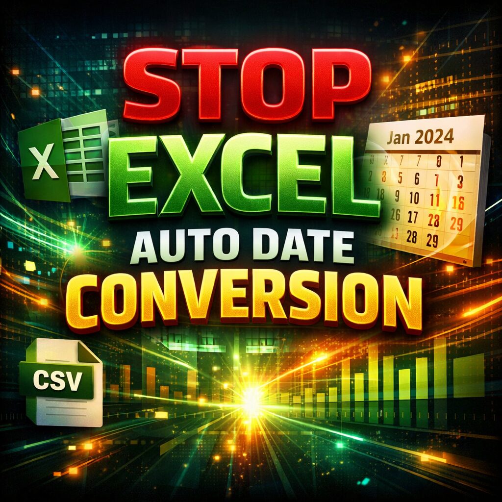 How to Stop Excel from Automatically Converting Text into Dates