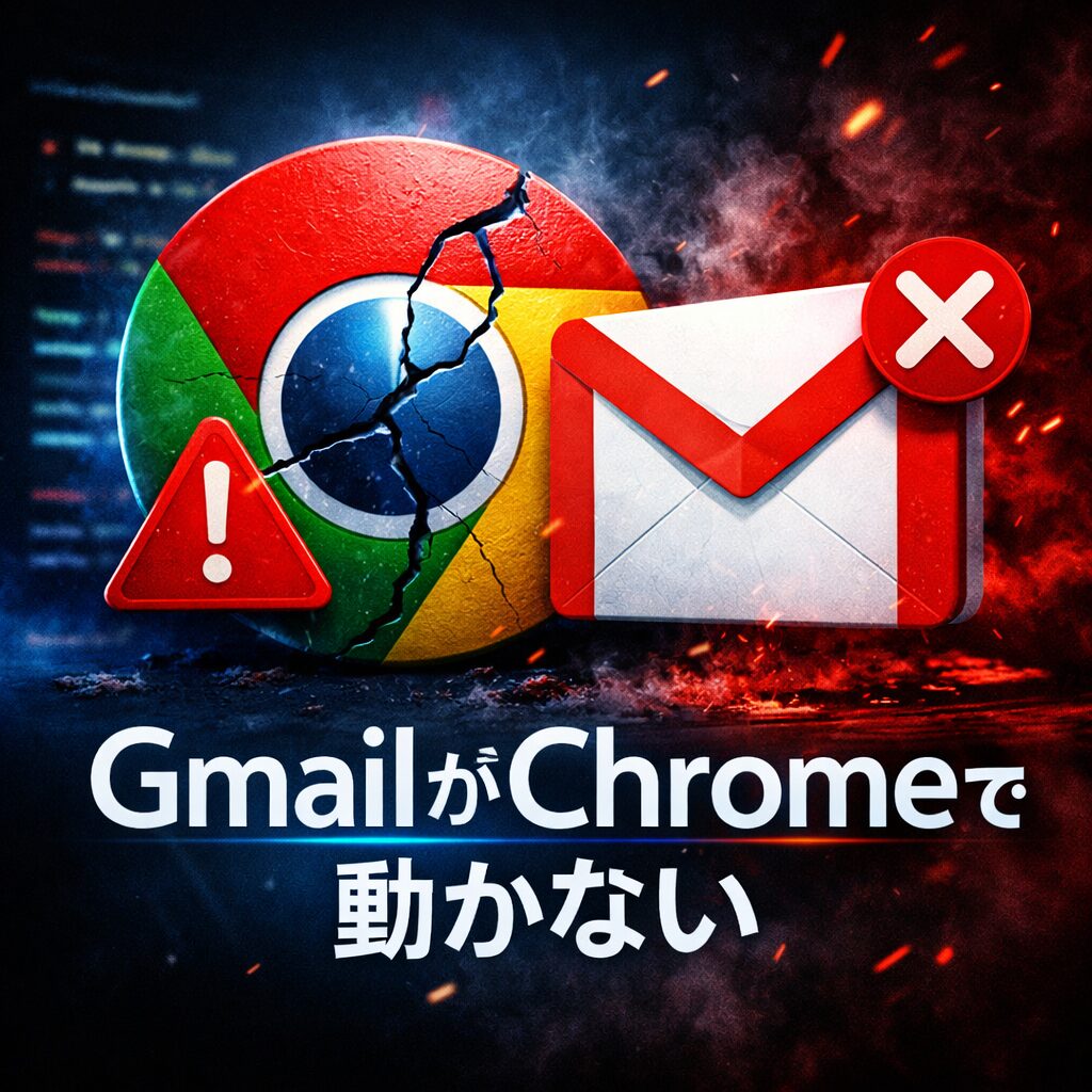 Gmail が Chrome で動かない原因と対処法