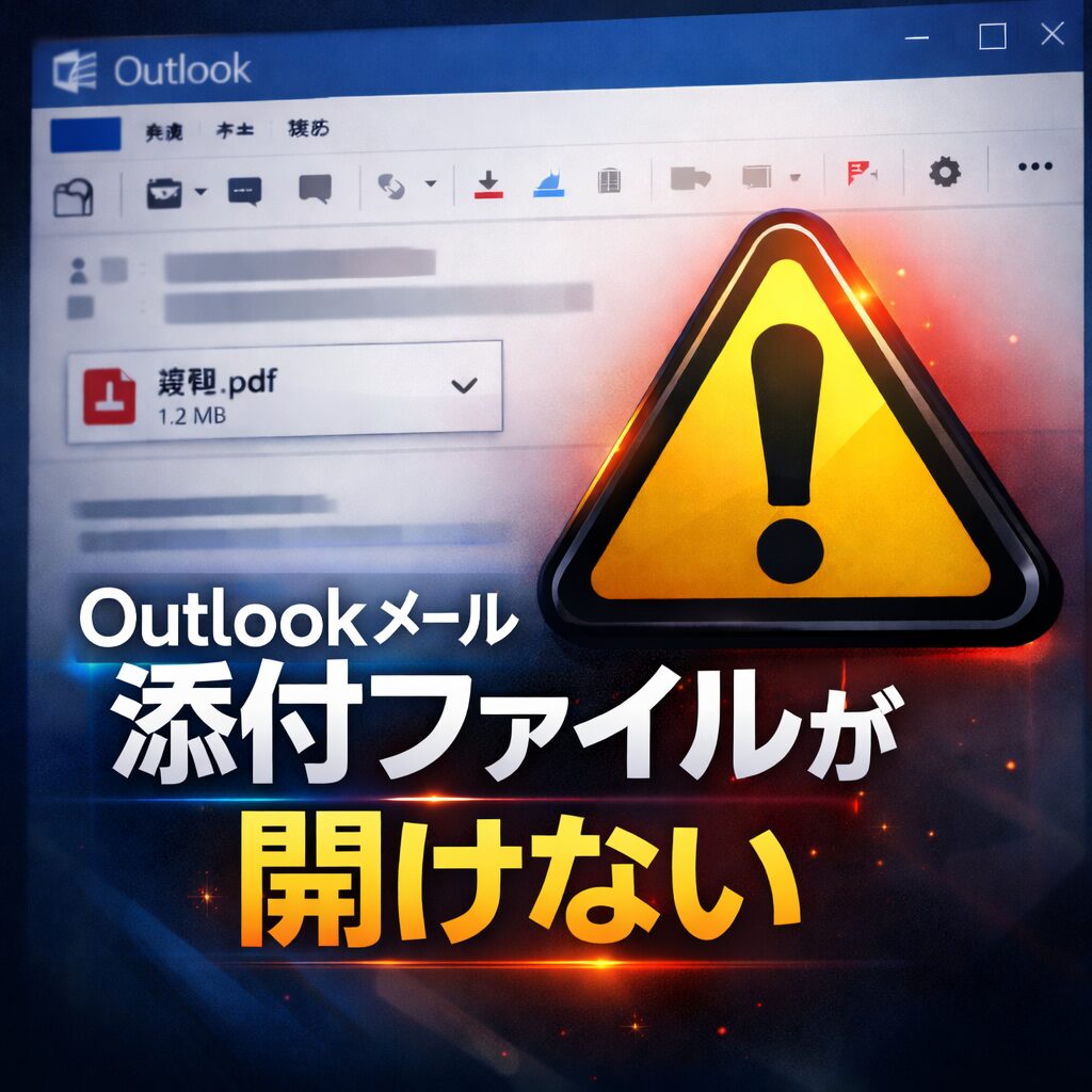 Outlookで添付ファイルが開けない原因と今すぐできる対処法まとめ