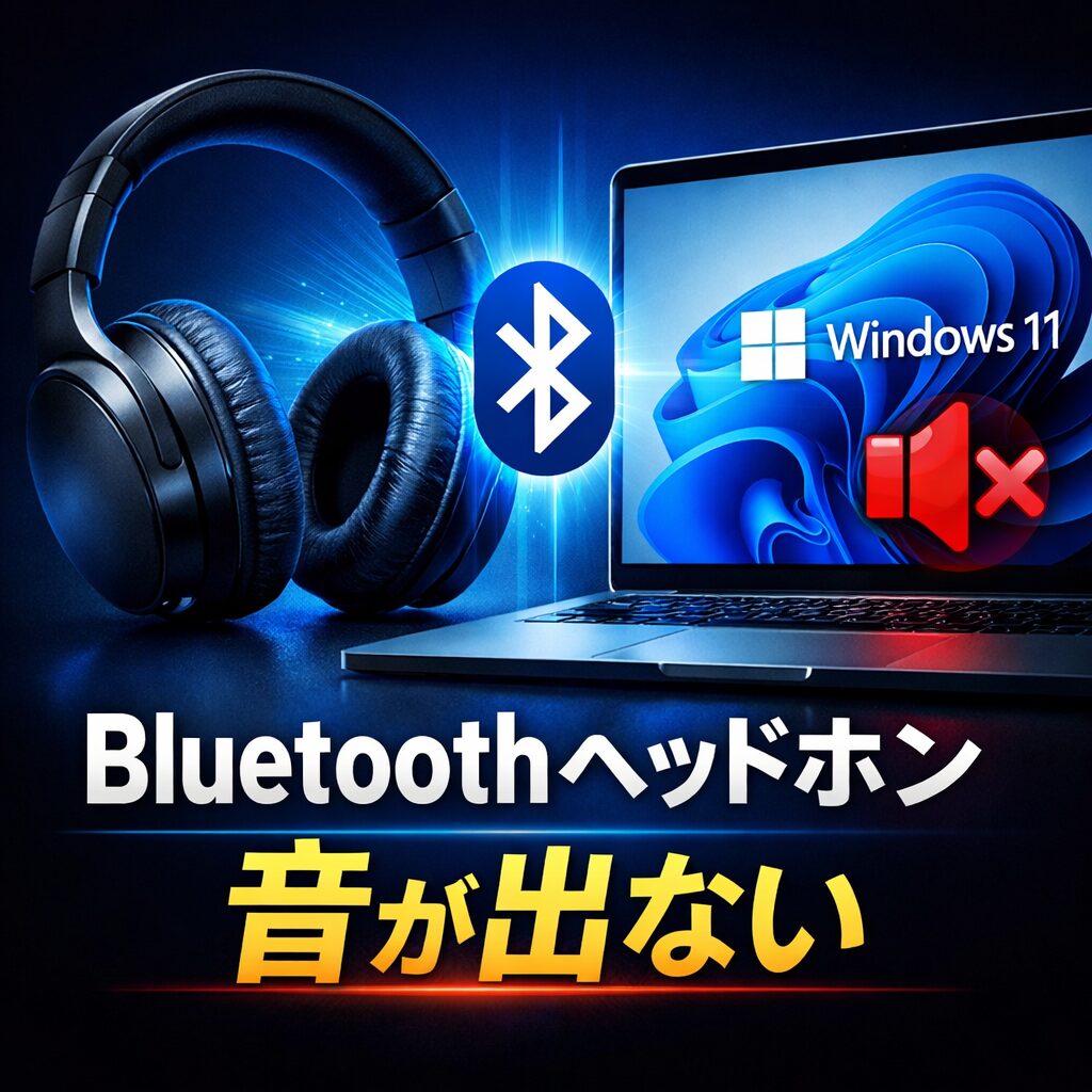 Windows11でBluetoothヘッドホンはつながるのに音が出ない原因