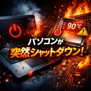 パソコンが突然シャットダウンする原因