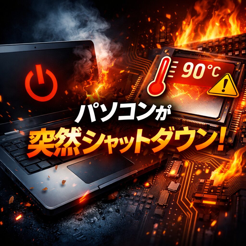 パソコンが突然シャットダウンする原因