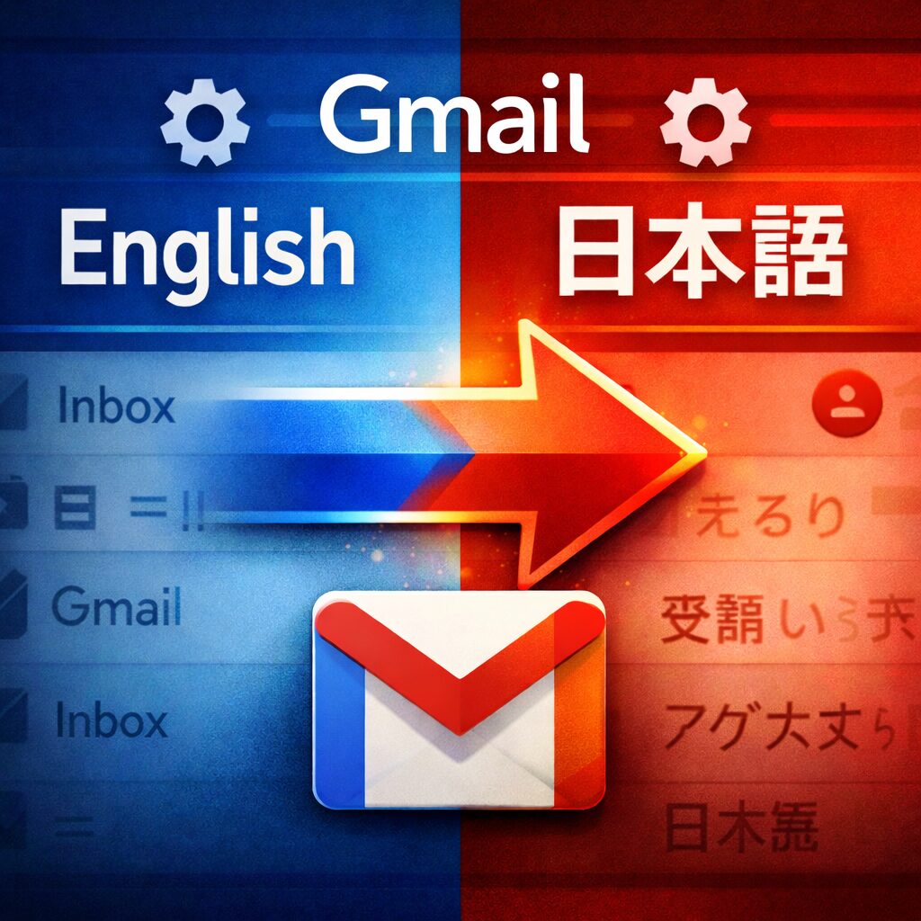 Gmail が英語表示になる原因と日本語に戻す方法