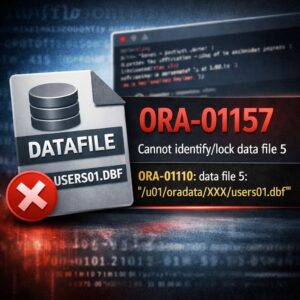 ORA-01157_データファイルを識別できません