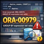 ORA-00979：GROUP BYの式ではありません。