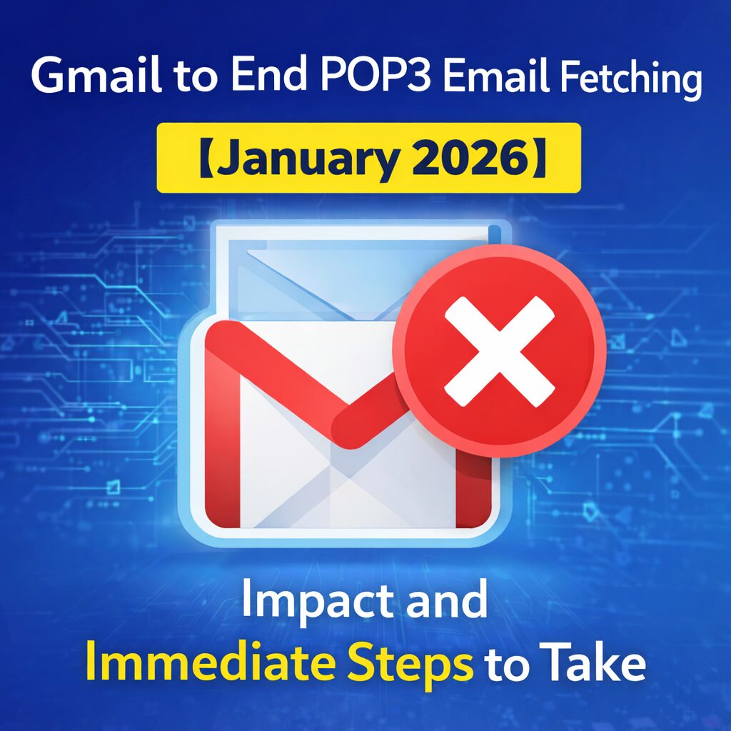 Gmail to End POP3 Email Fetching in January 2026 — What It Means and How to Prepare