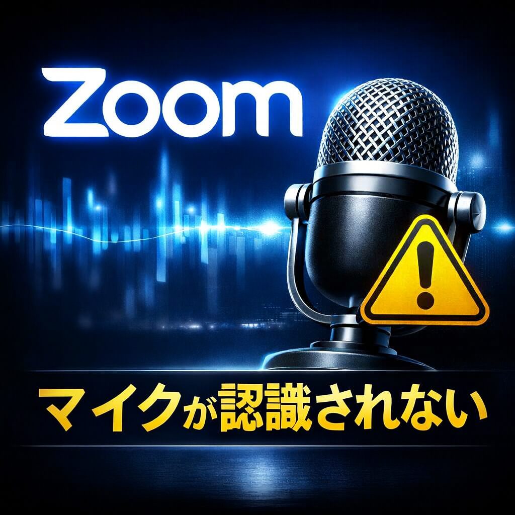 Zoomでマイクが認識されないときに確認すべき設定