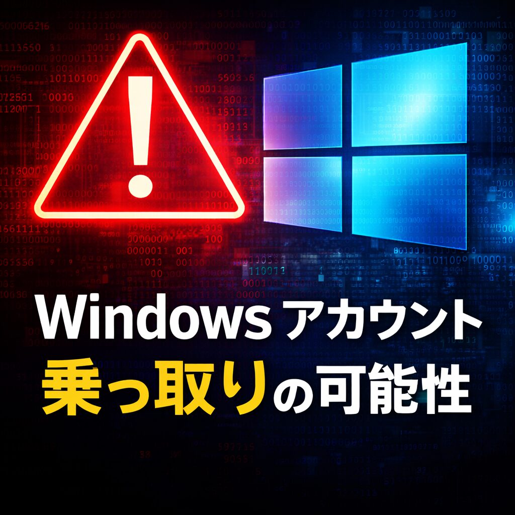 Windowsでアカウントが乗っ取られた可能性がある時の確認方法