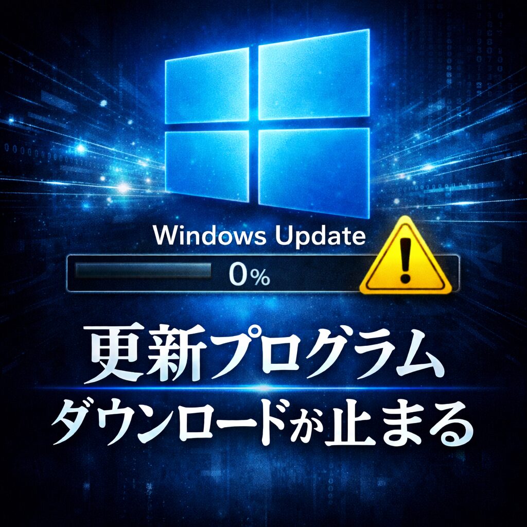 Windowsで更新プログラムのダウンロードが止まる原因と対処法