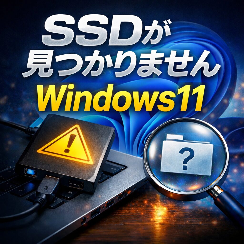 Windows11で外付けSSDが認識されない原因と対処法