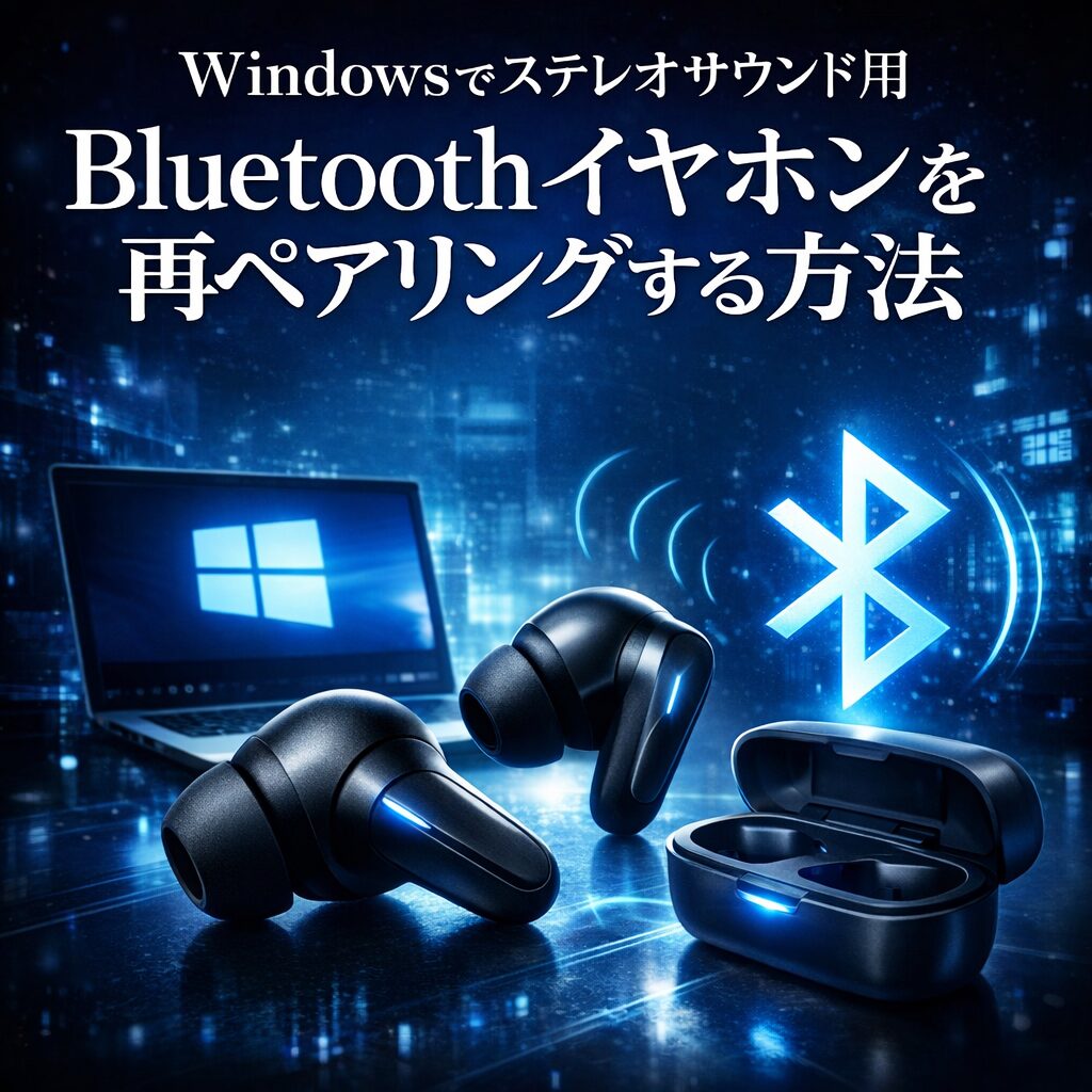 Windowsでステレオサウンド用Bluetoothイヤホンを再ペアリングする方法｜接続不良の完全対処ガイド