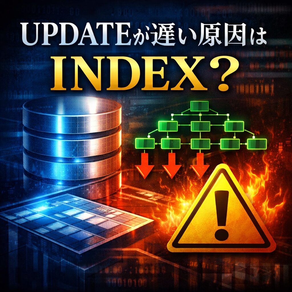 UPDATE処理が遅い原因はINDEX？パフォーマンス低下の仕組みを解説
