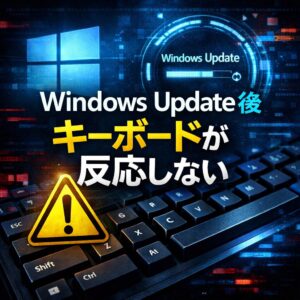 Windows Update後にキーボードが反応しなくなった時の対処法