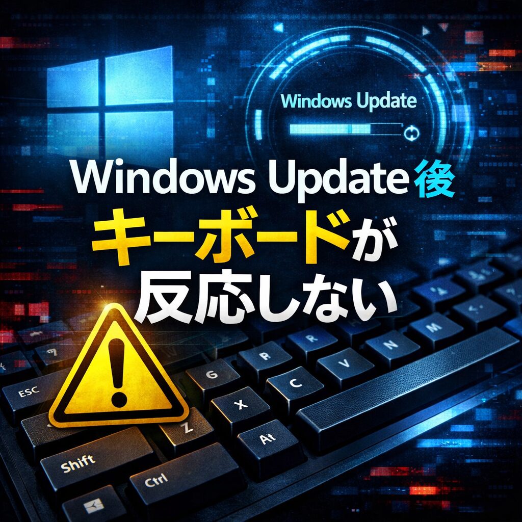 Windows Update後にキーボードが反応しなくなった時の対処法