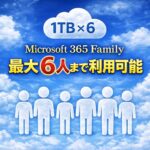 Microsoft 365 Familyは何人まで使える？共有方法と注意点まとめ