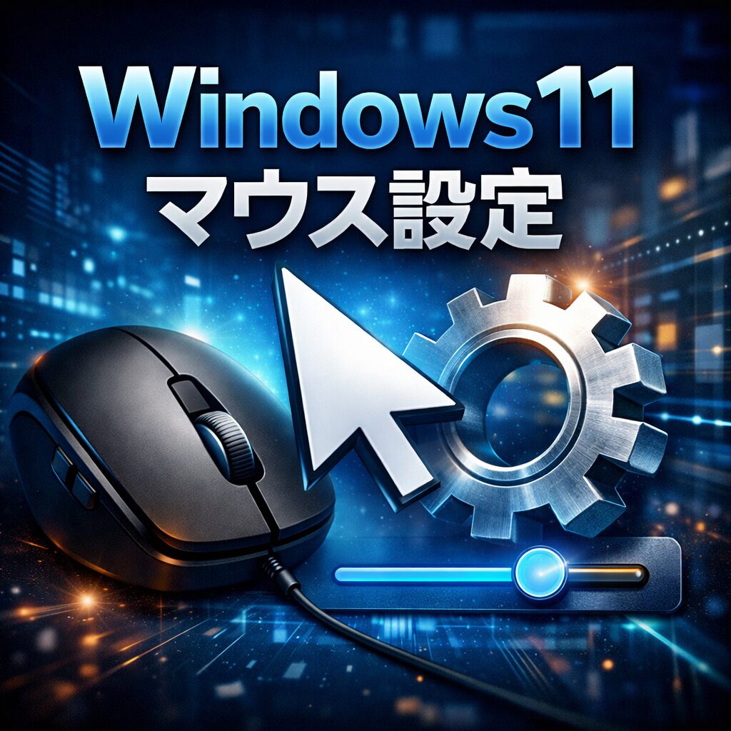 Windows11でマウスカーソルのサイズ・速度を変更する設定方法