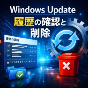 Windows Updateの履歴を確認・削除する方法