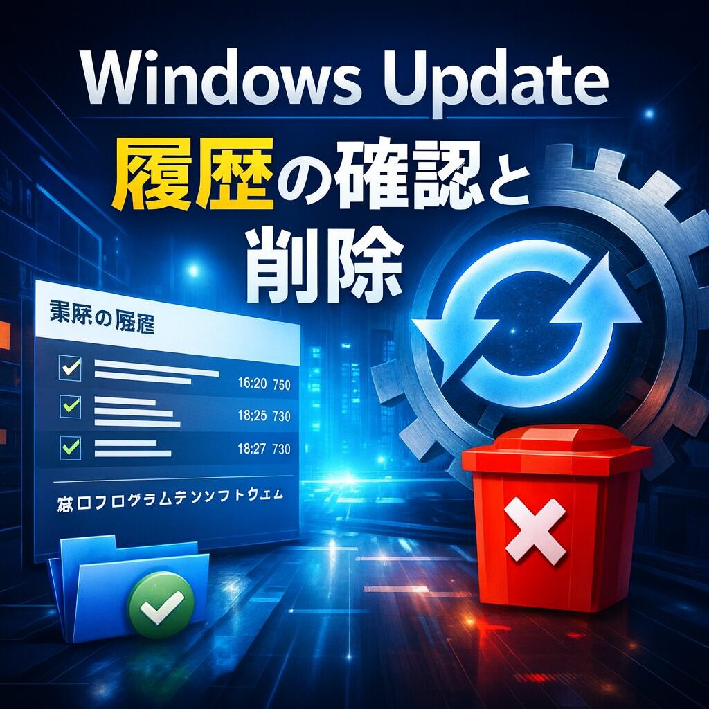 Windows Updateの履歴を確認・削除する方法