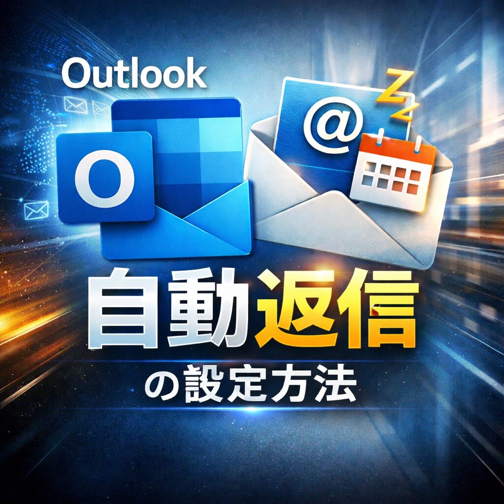 Outlookで自動返信（不在通知）を設定する方法