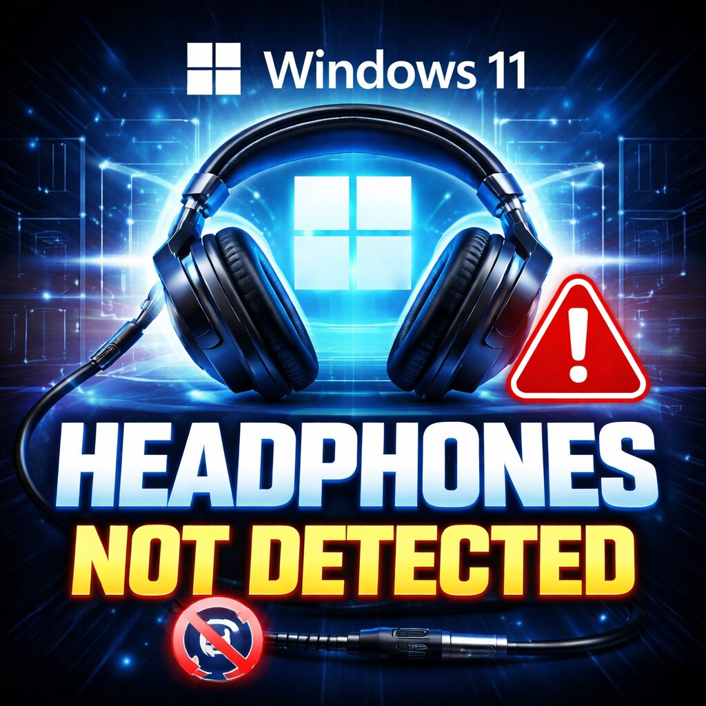 How to Fix When Headphones Are Not Detected on Windows 11