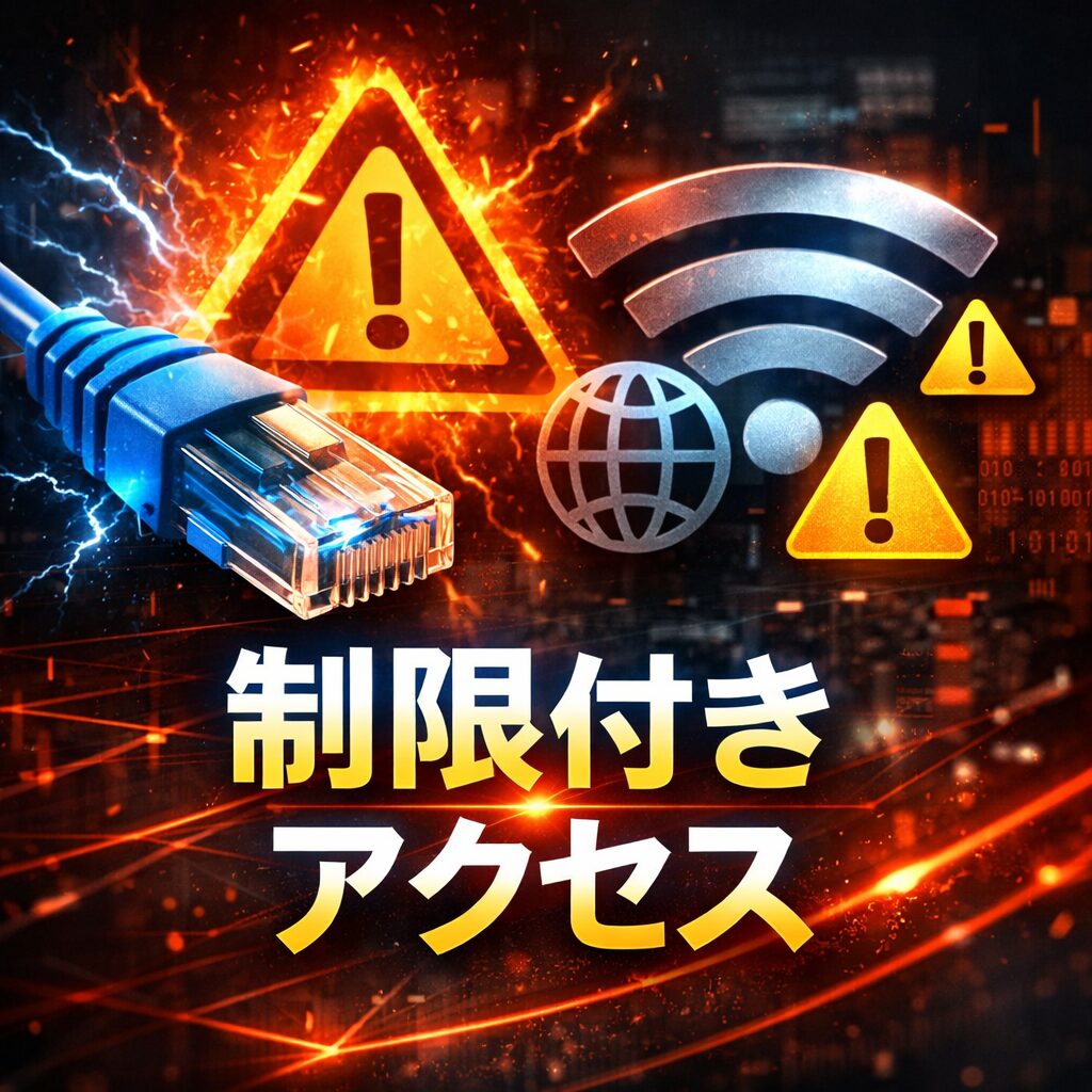 Windows11でLANが「制限付きアクセス」と表示される理由