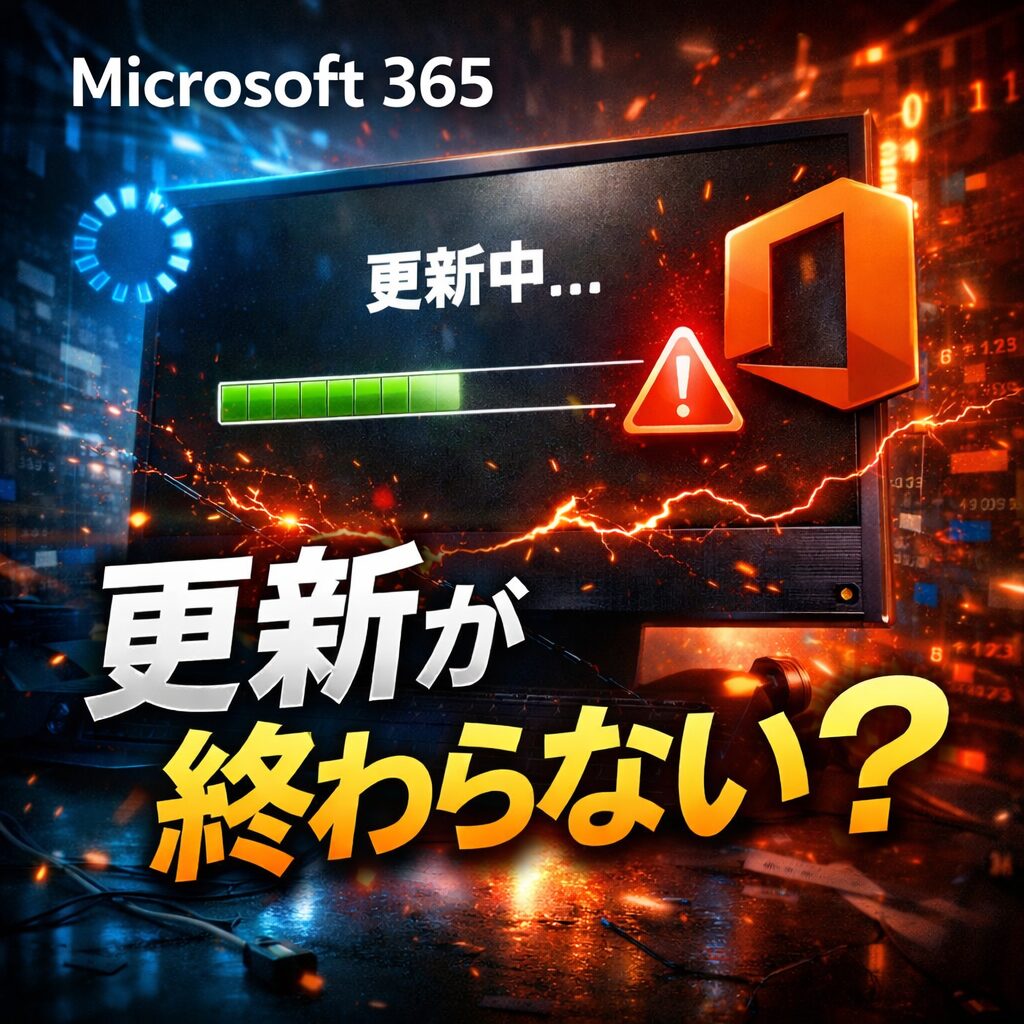 Microsoft 365の更新が終わらない時の対処法【Officeアップデート不具合】