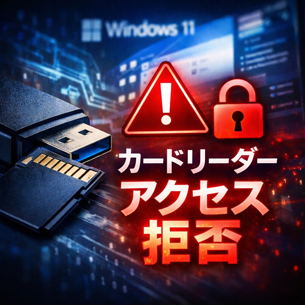 カードリーダーがアクセス拒否になる原因と対処法【Windows11】
