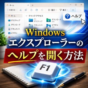 Windows エクスプローラーのヘルプを開く方法|表示されない時の対処法 Windows エクスプローラーのヘルプを開く方法|表示されない時の対処法