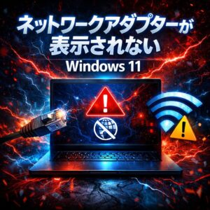Windows11でネットワークアダプターが表示されない場合の直し方