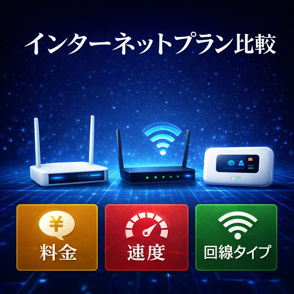 インターネットプラン比較｜料金・速度・回線タイプ別おすすめガイド