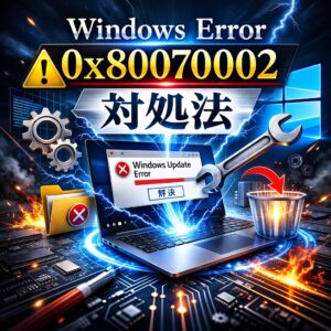 windows error 0x80070002 site：microsoft.comの対処法を解説