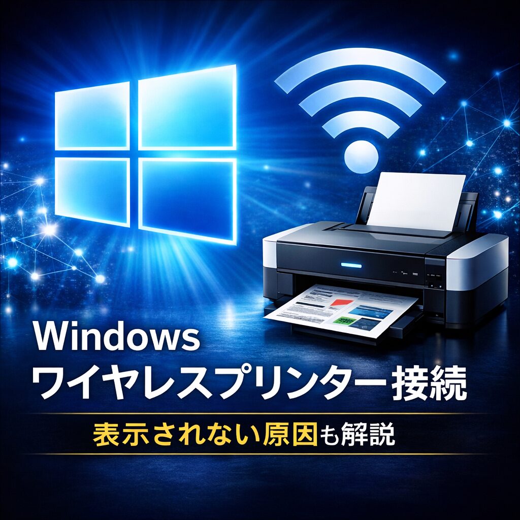 Windowsでワイヤレスプリンターを簡単に接続する方法｜表示されない原因も解説