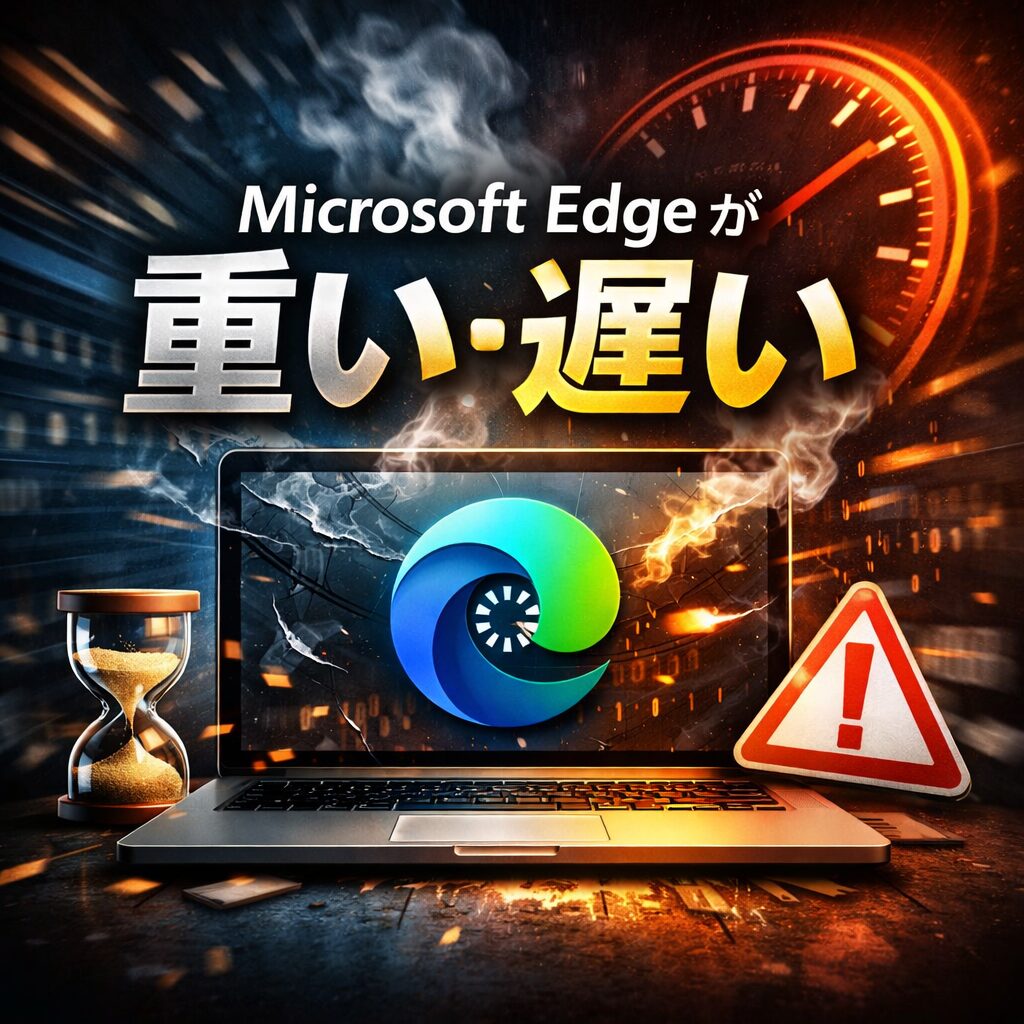 Microsoft Edge が重い・遅い時の対処法