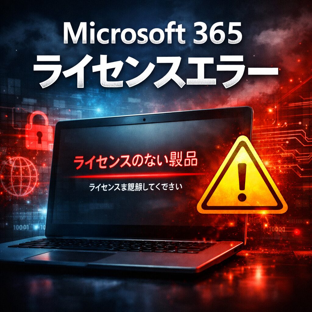 Microsoft 365のライセンスエラーが表示される原因と解決方法