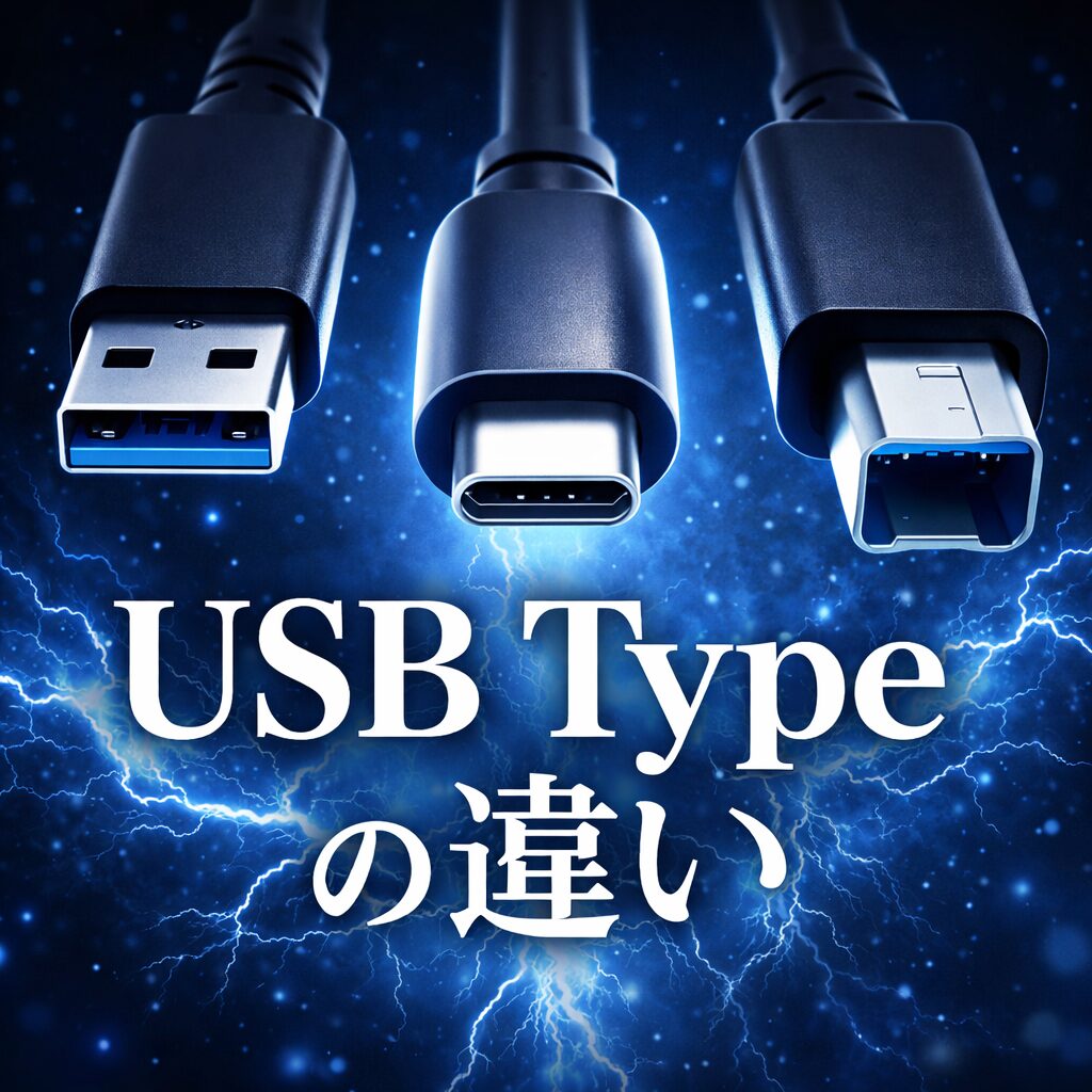 USB Type の種類一覧｜Type-A・Type-B・Type-Cの違いと見分け方