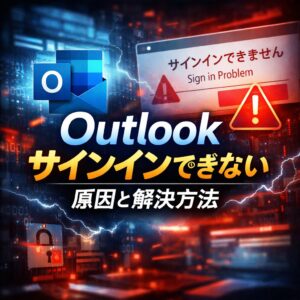 Outlook sign inができない原因と解決方法｜Microsoft 365ログインエラー対策
