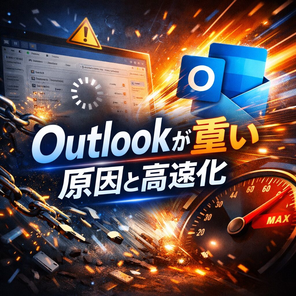 Outlookが重い・動作が遅い原因と高速化する方法