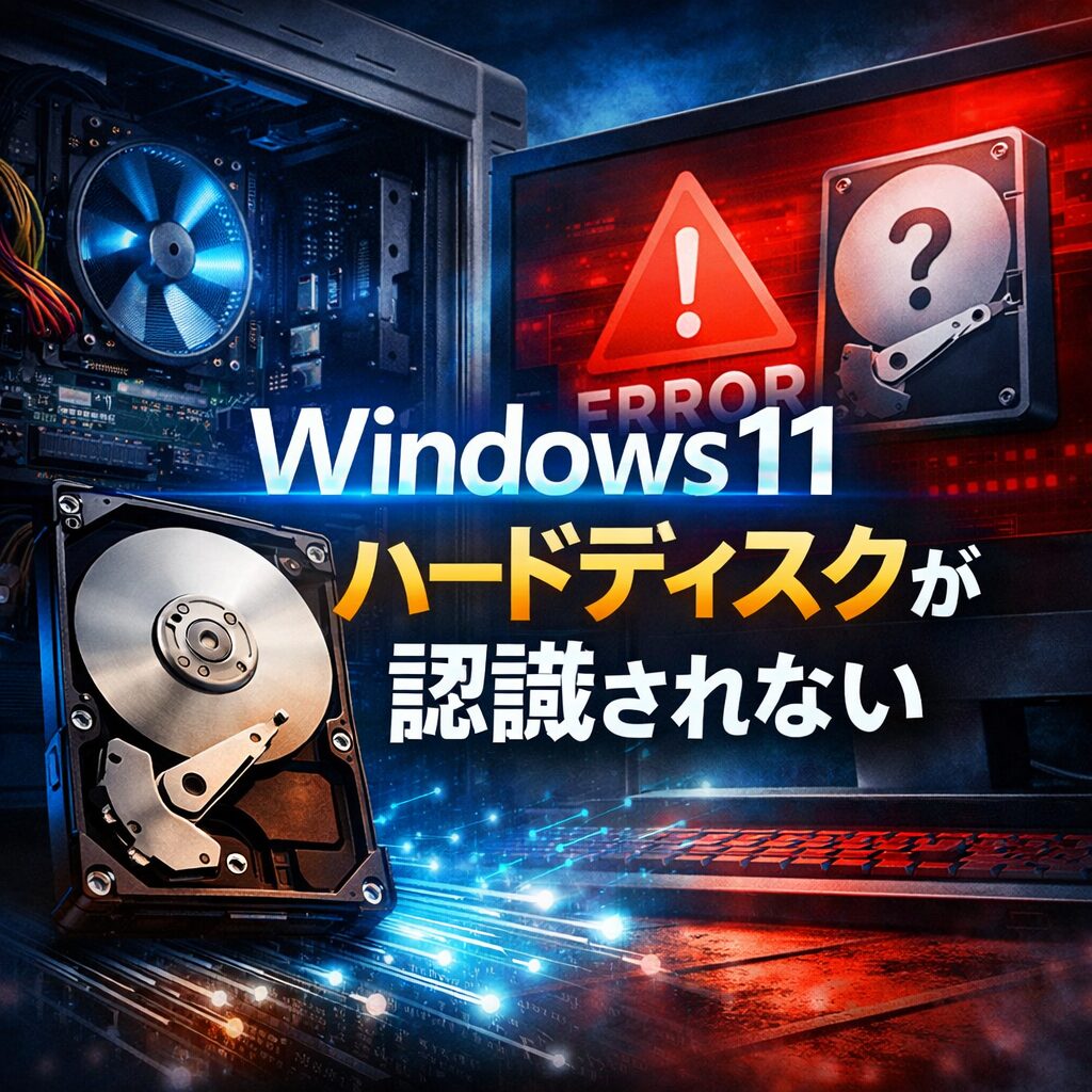 Windows11で内蔵ハードディスクが認識されない原因と解決策まとめ