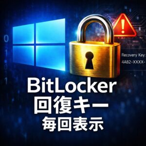 BitLocker回復キーを毎回要求される原因と修正方法