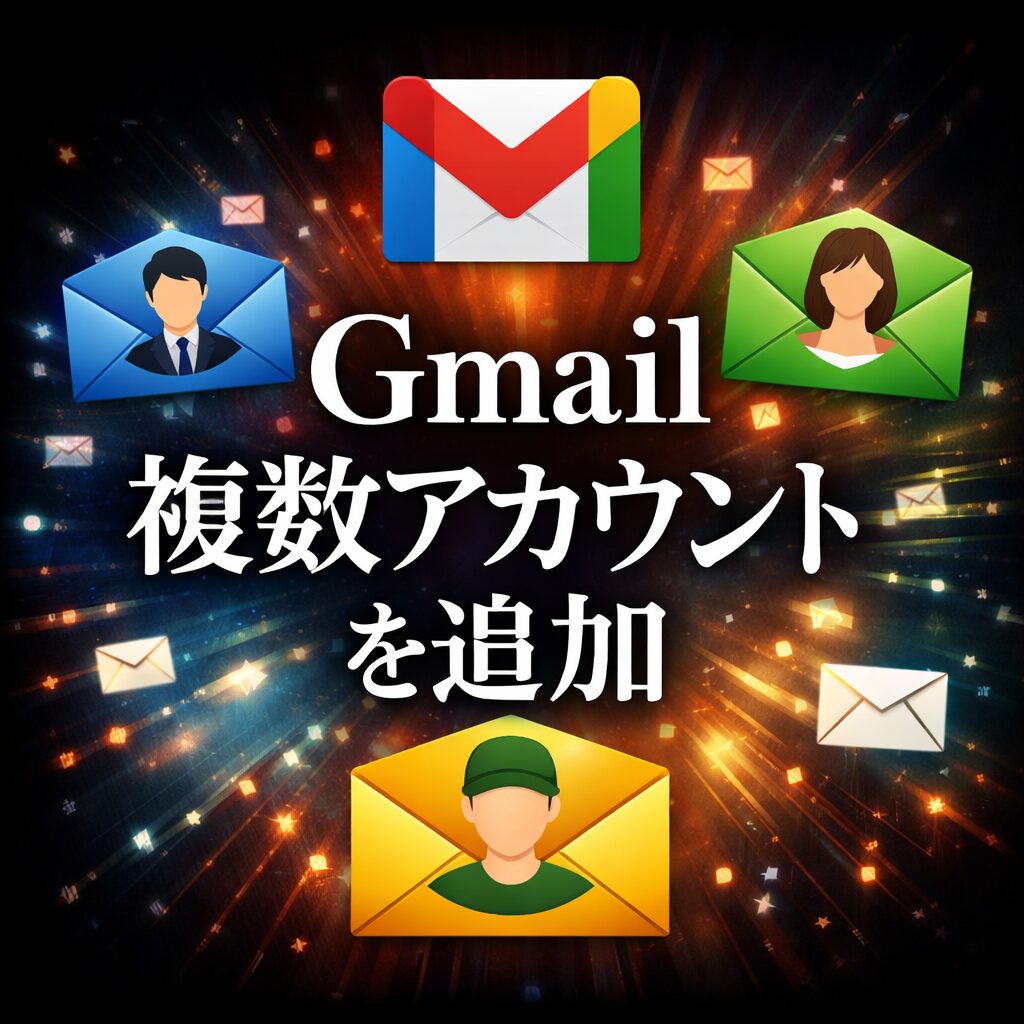 Gmailに複数アカウントを追加する方法 | 追加・切り替え・同時管理の手順