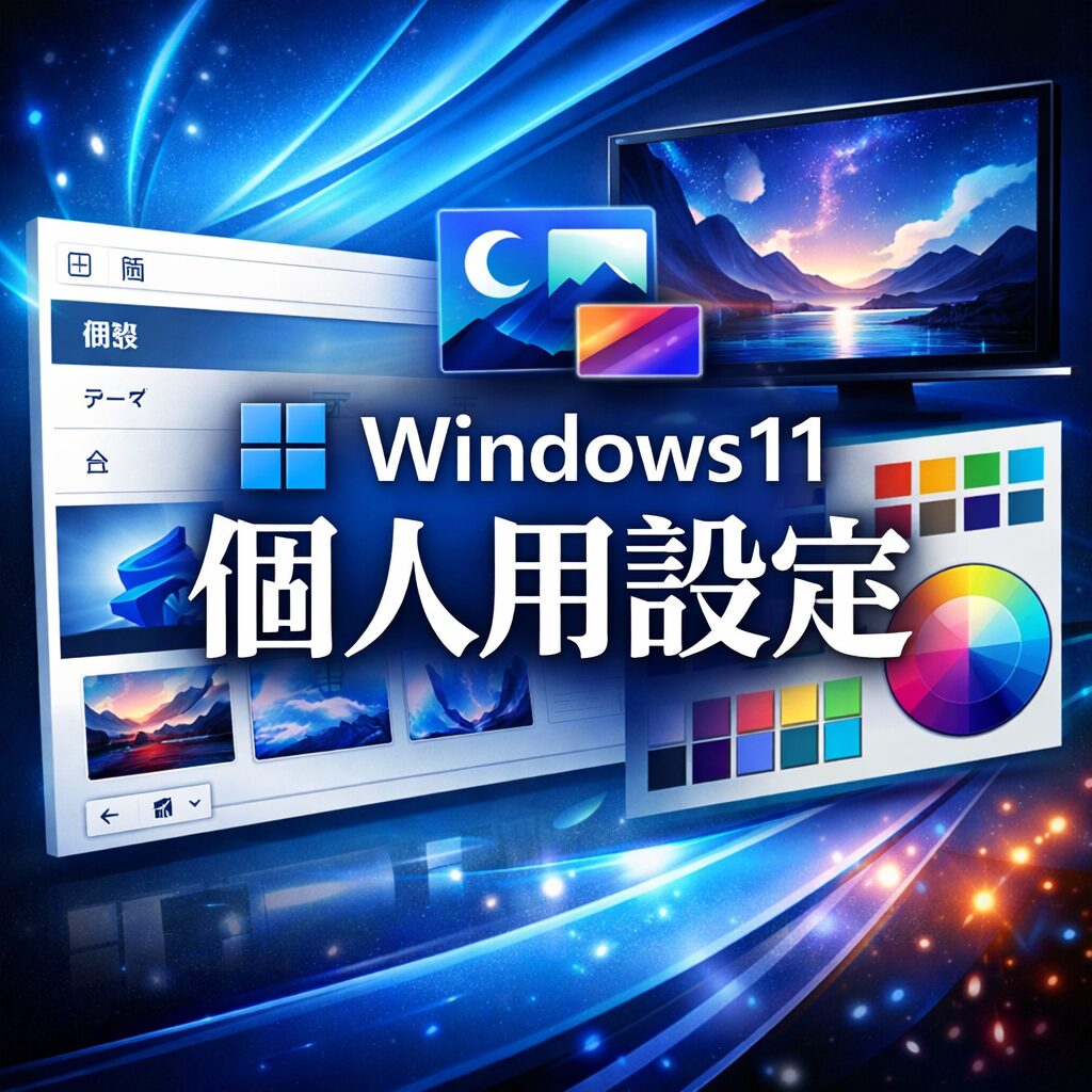 Windows11の個人用設定まとめ｜背景・テーマ・色の変更方法を解説