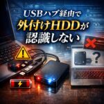 USBハブ経由で外付けHDDが認識しない「電力不足」問題の解決とセルフパワー導入