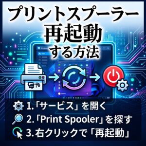 Windowsでプリントスプーラー（print spooler）を再起動する方法