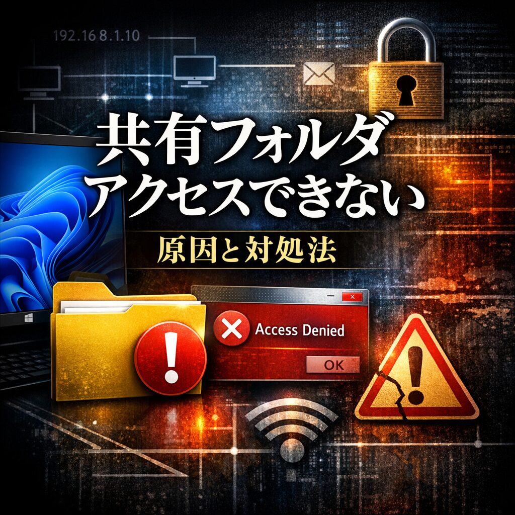共有フォルダにアクセスできない原因と対処法【Windows11対応】