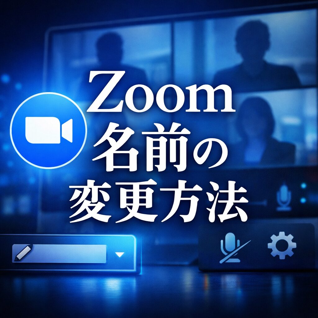Zoomで名前を変更する方法｜ミーティング中・参加前の変更方法