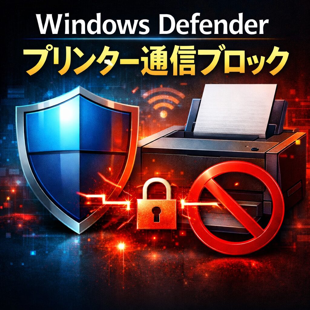 Windows Defenderがプリンター通信をブロックする原因と対処法【印刷できないときの確認ポイント】
