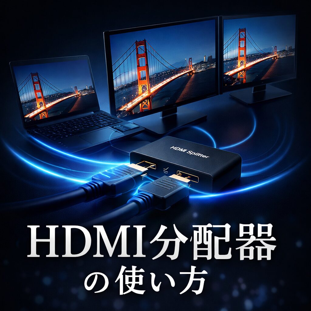 HDMI分配器の使い方｜1台の映像を複数モニターに映す接続方法